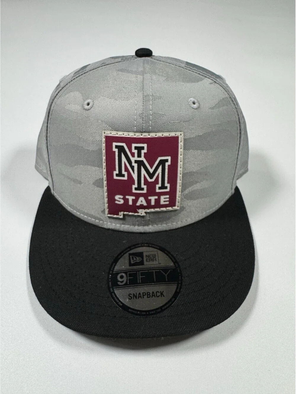 New Era 9FIFTY New Mexico State Aggies Gray Camo Snapback Hat Cap OSFM